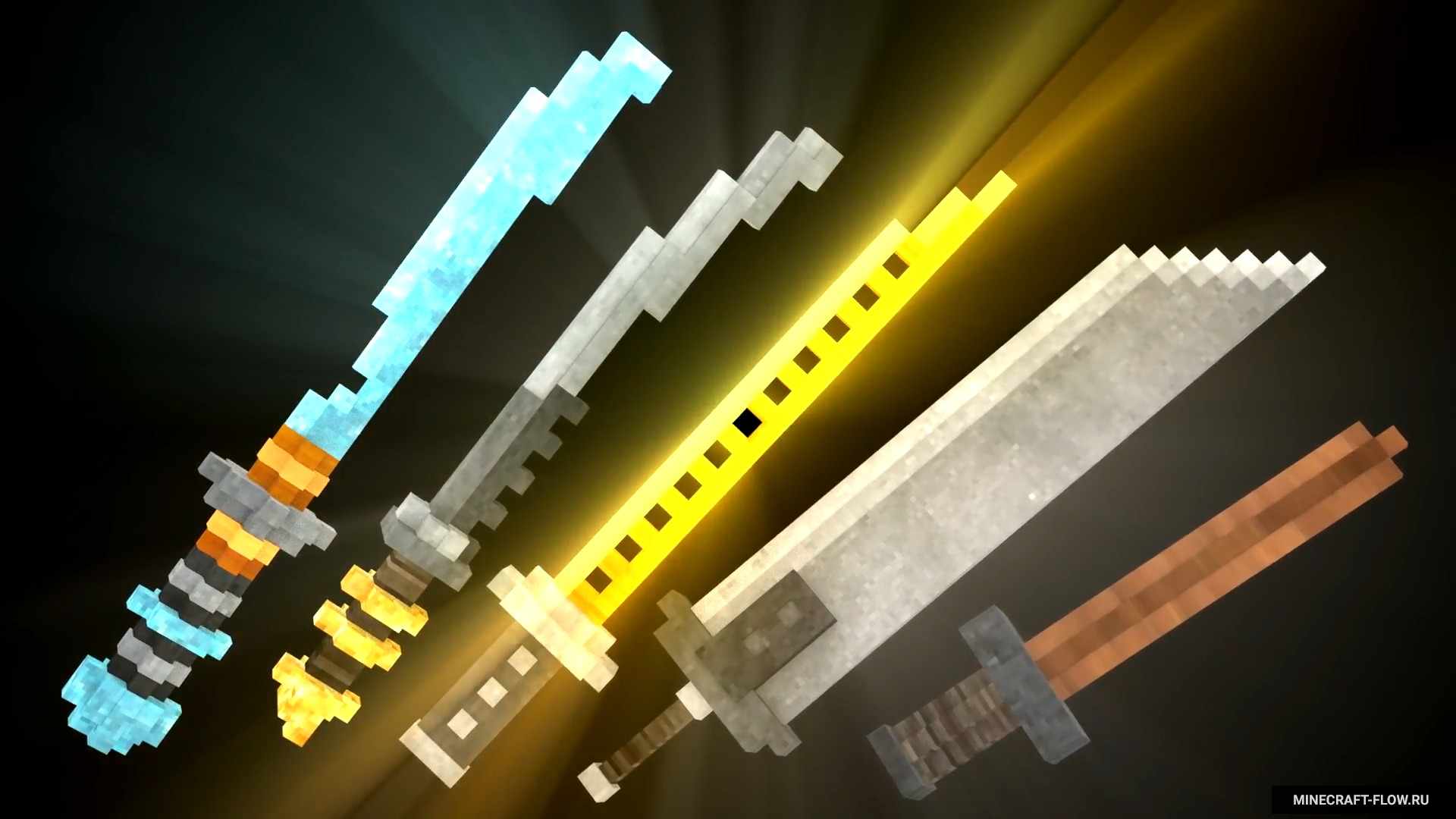 3D Swords — текстур пак на мечи для Minecraft 1.12.2