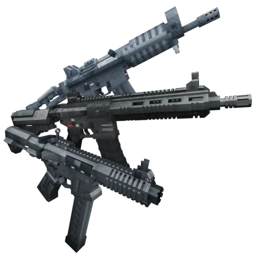 Коллекция огнестрельного оружия из мода TACZ Addons: Daffa's Arsenal.