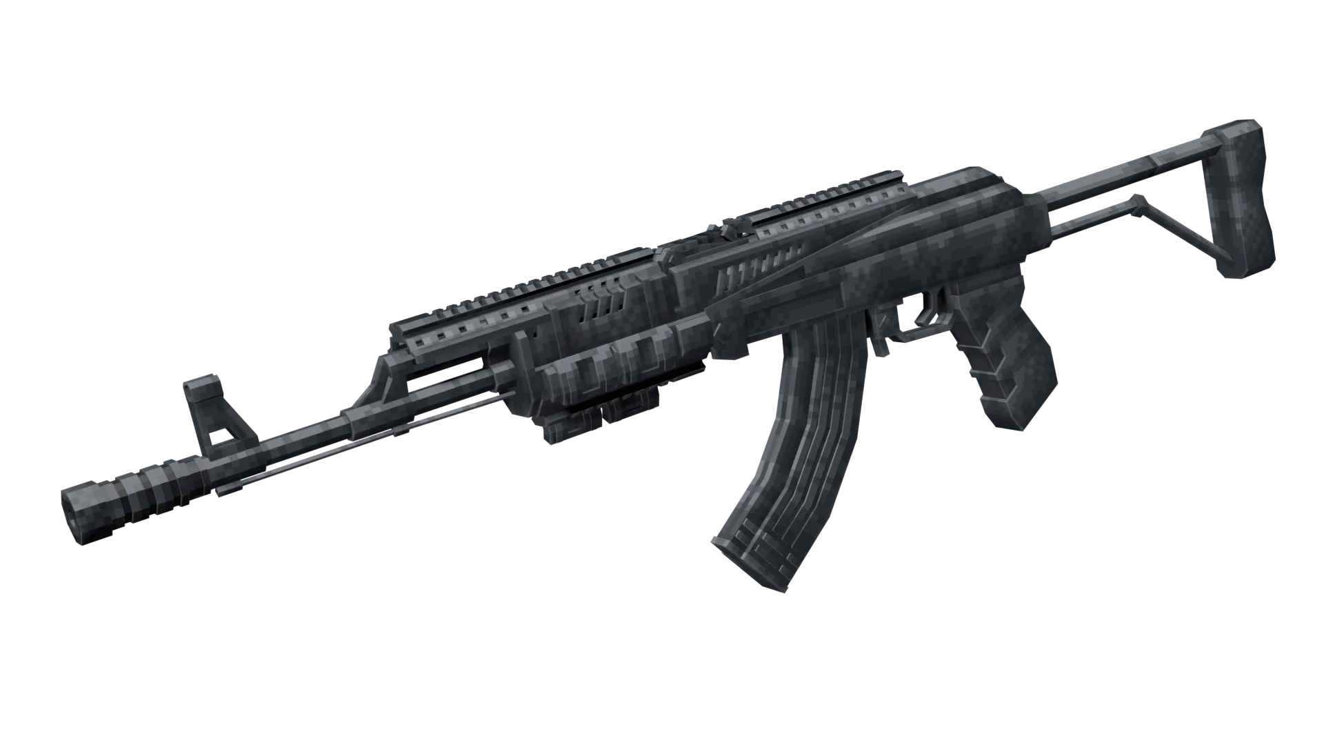 Тактический автомат АК из мода TACZ Addons: Daffa's Arsenal.