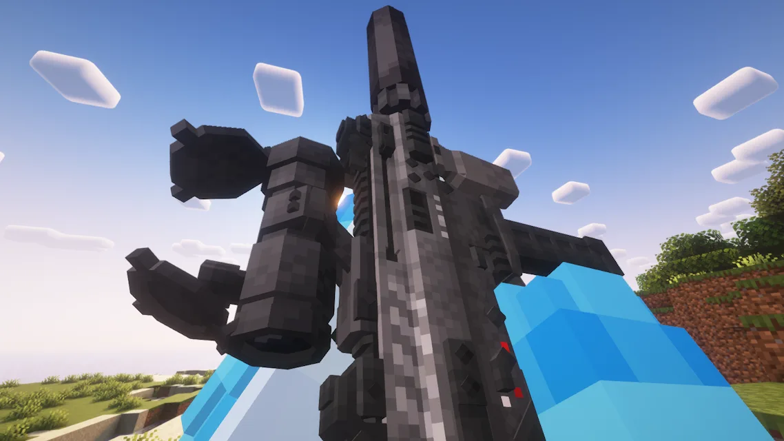 Модель пистолета-пулемета APC-9 с полной кастомизацией из мода TACZ Addons: Daffa's Arsenal.