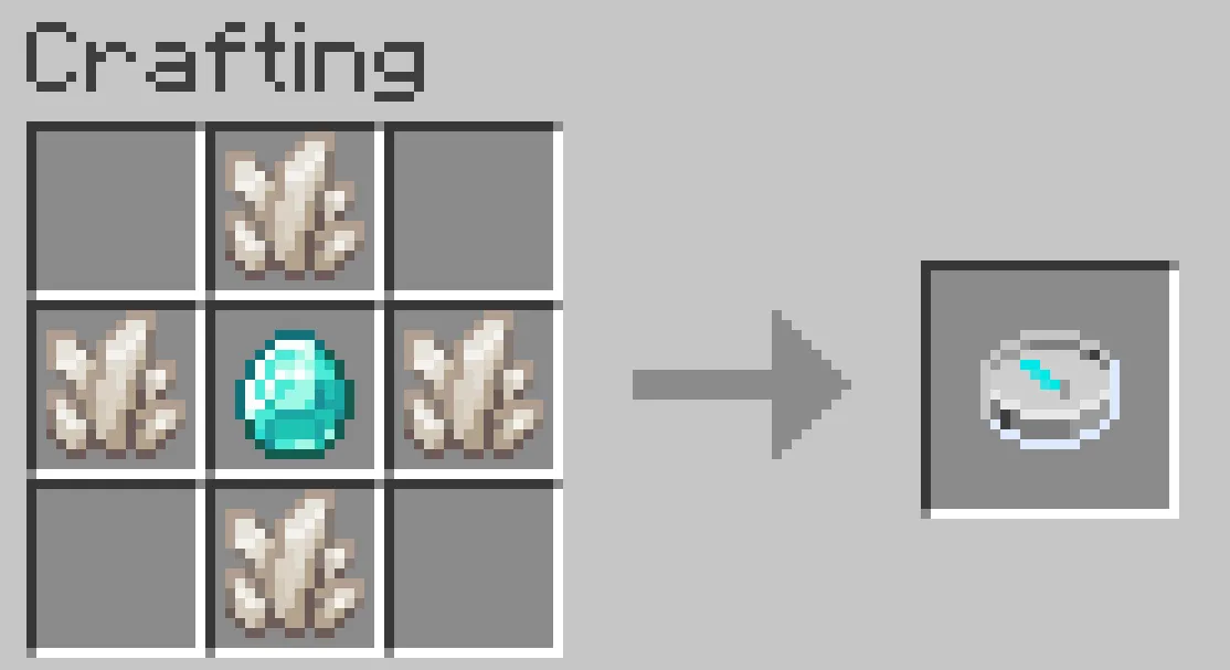 Рецепт крафта монитора в Minecraft.