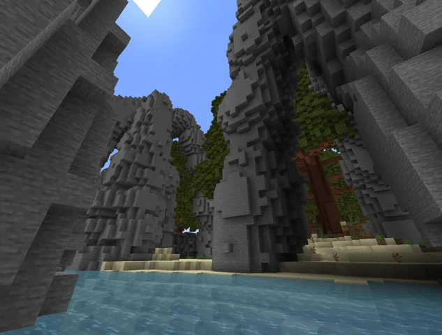 Карстовые пещеры и секвойный лес в моде Rusty's Sylvan.