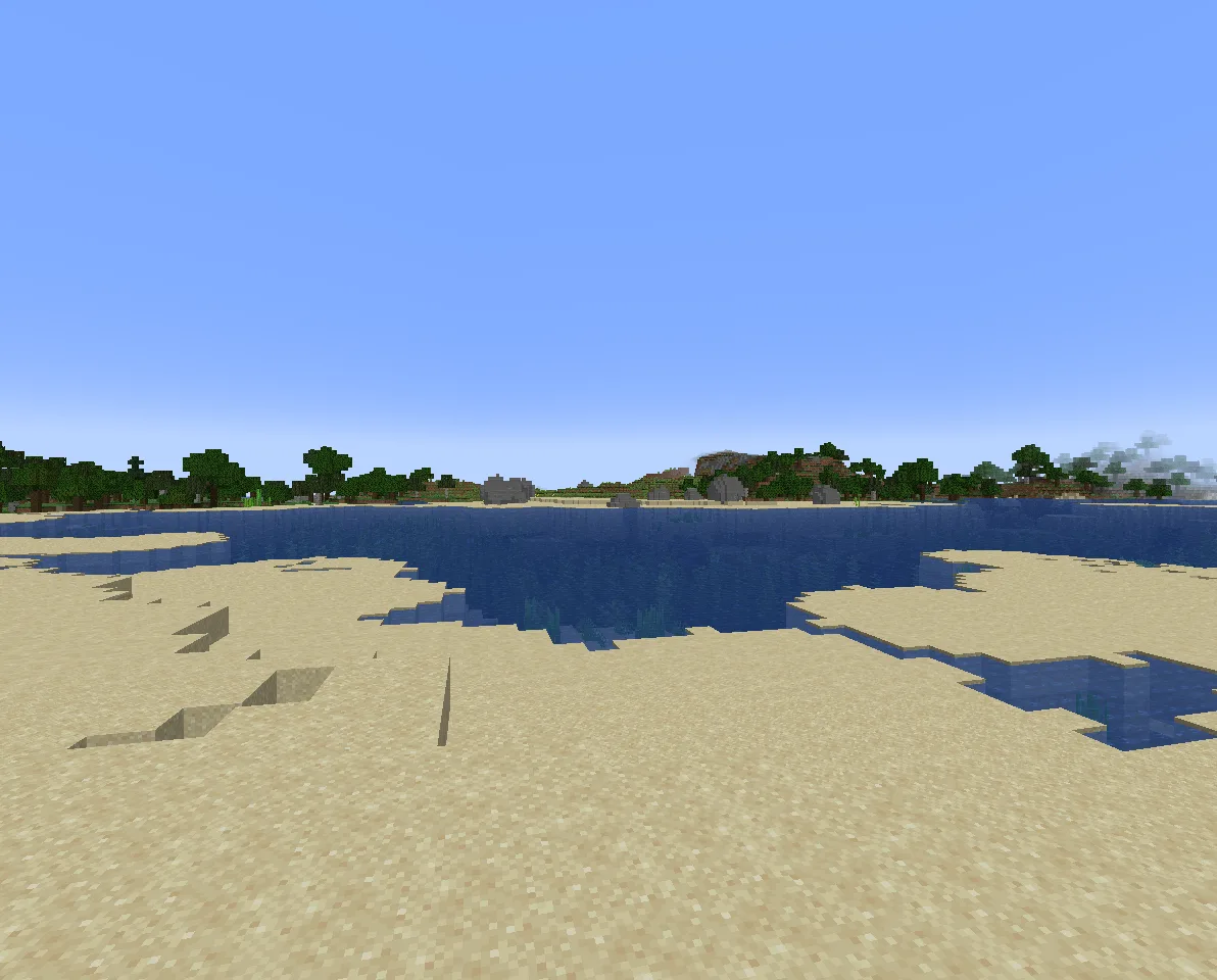 Вид на широкий песчаный пляж в проекте Rusty's Sylvan.