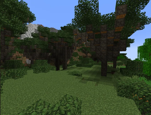 Лес из араукарий в проекте Rusty's Sylvan.