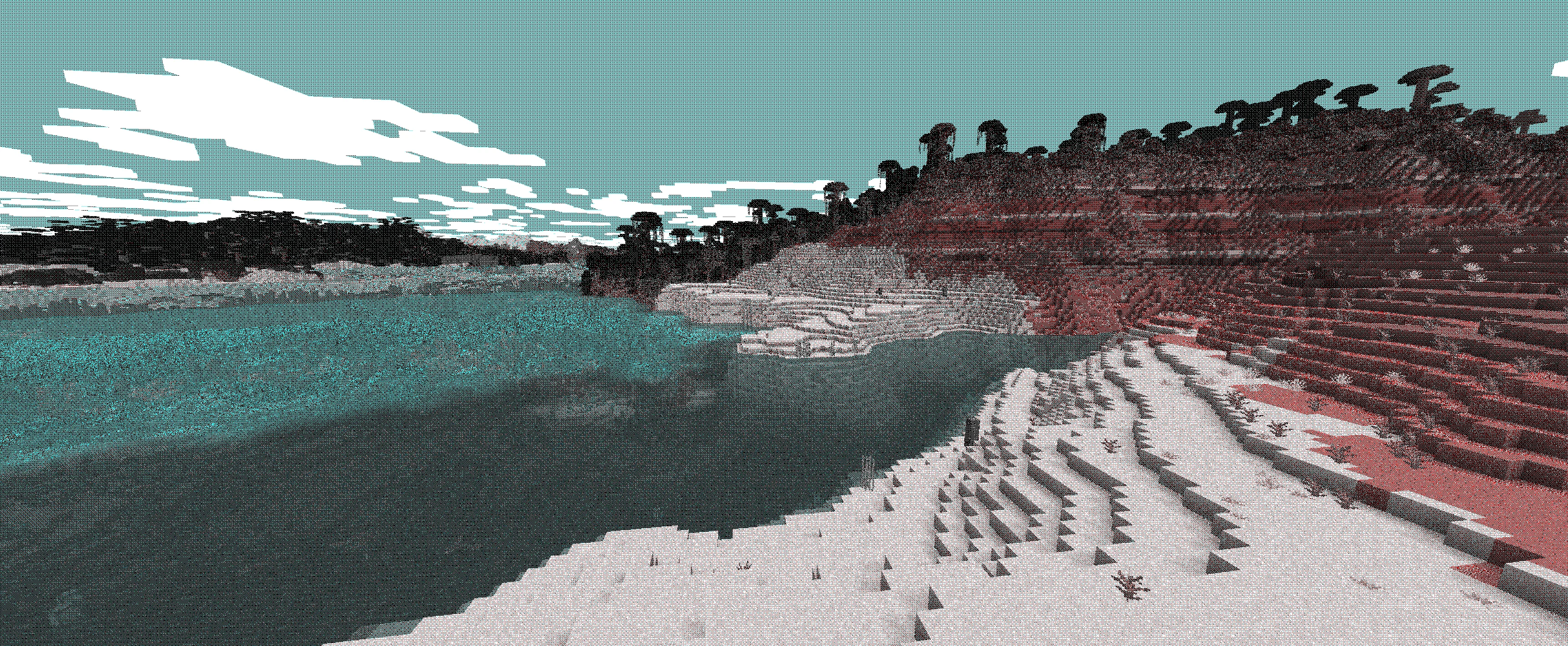 Шейдер Chandler's Retro Shader с палитрой из 4 цветов