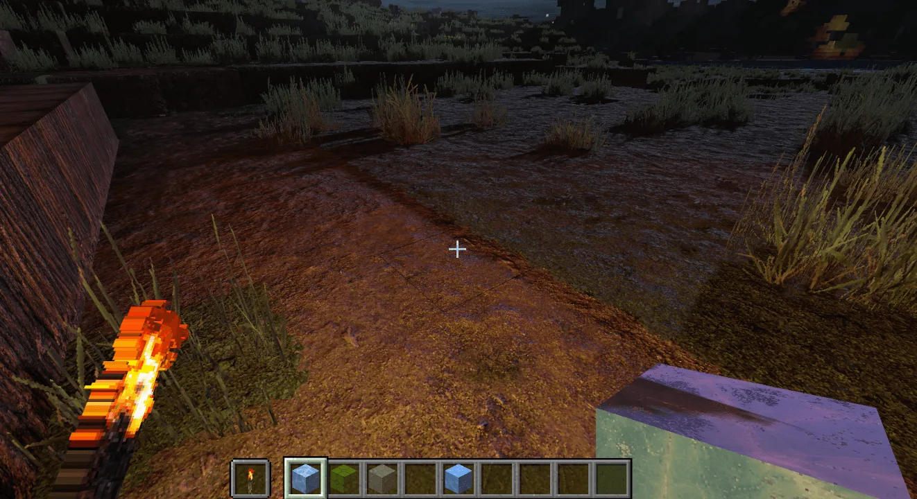 Факел в руке с PBR-текстурами и шейдерами Pegasus.