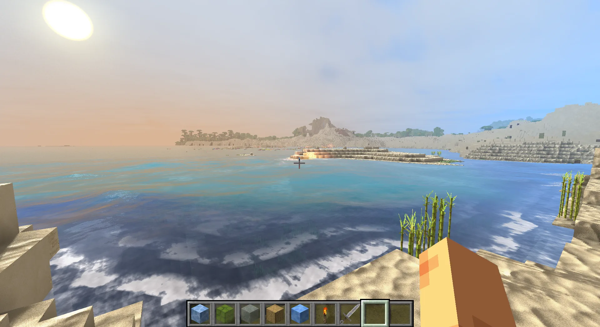 Пляж с шейдерами Pegasus, старая версия.