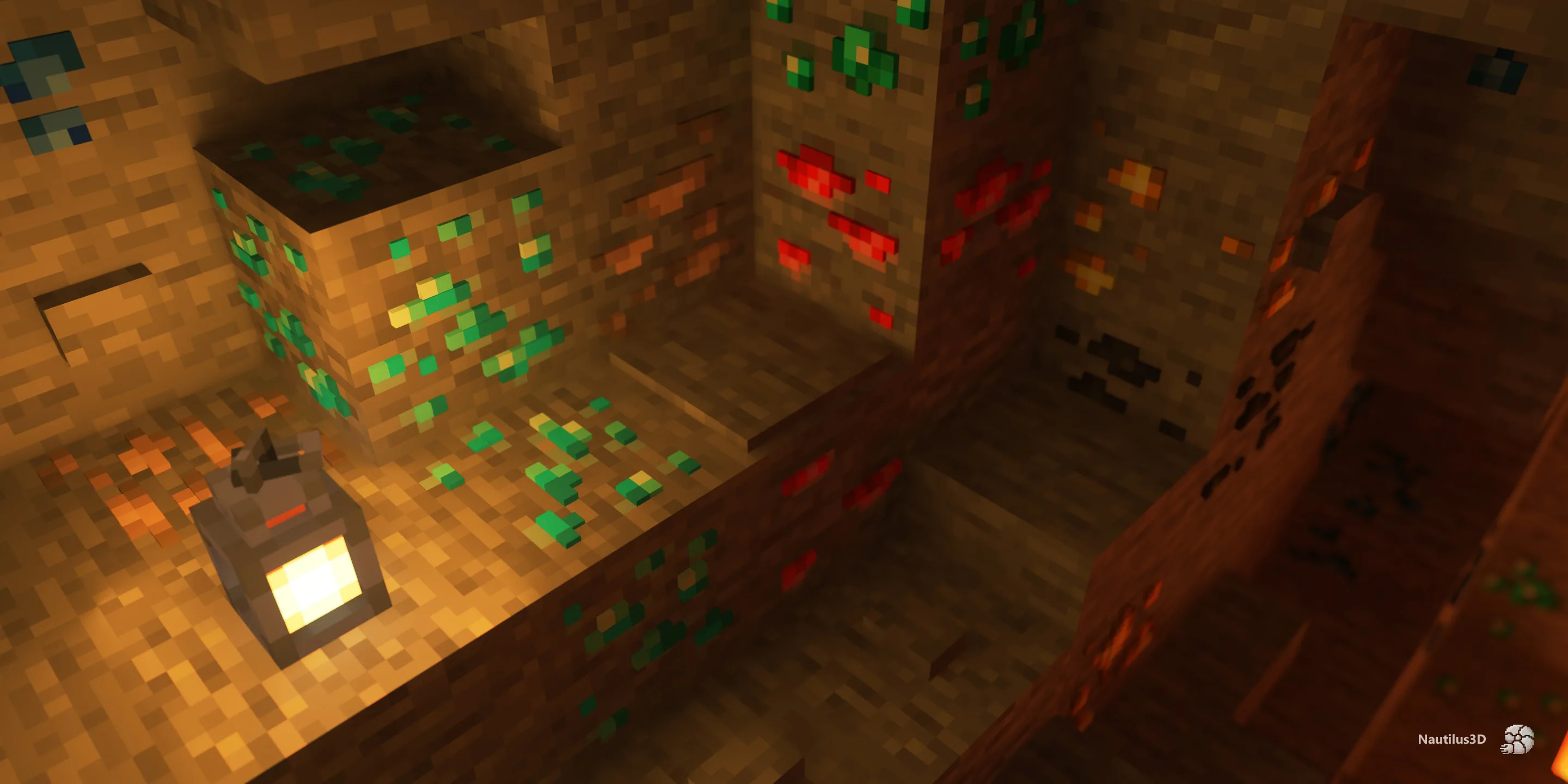 Текстуры руд с рандомизированным дизайном из проекта Nautilus 3D.