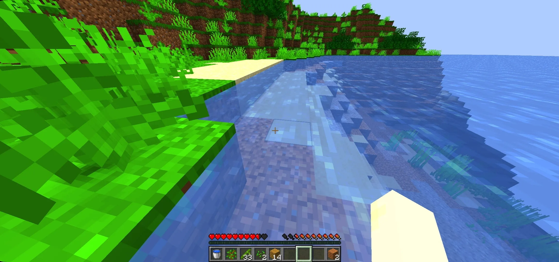 Haze Shader: вода выглядит обычно и круто в Minecraft 1.21.1.