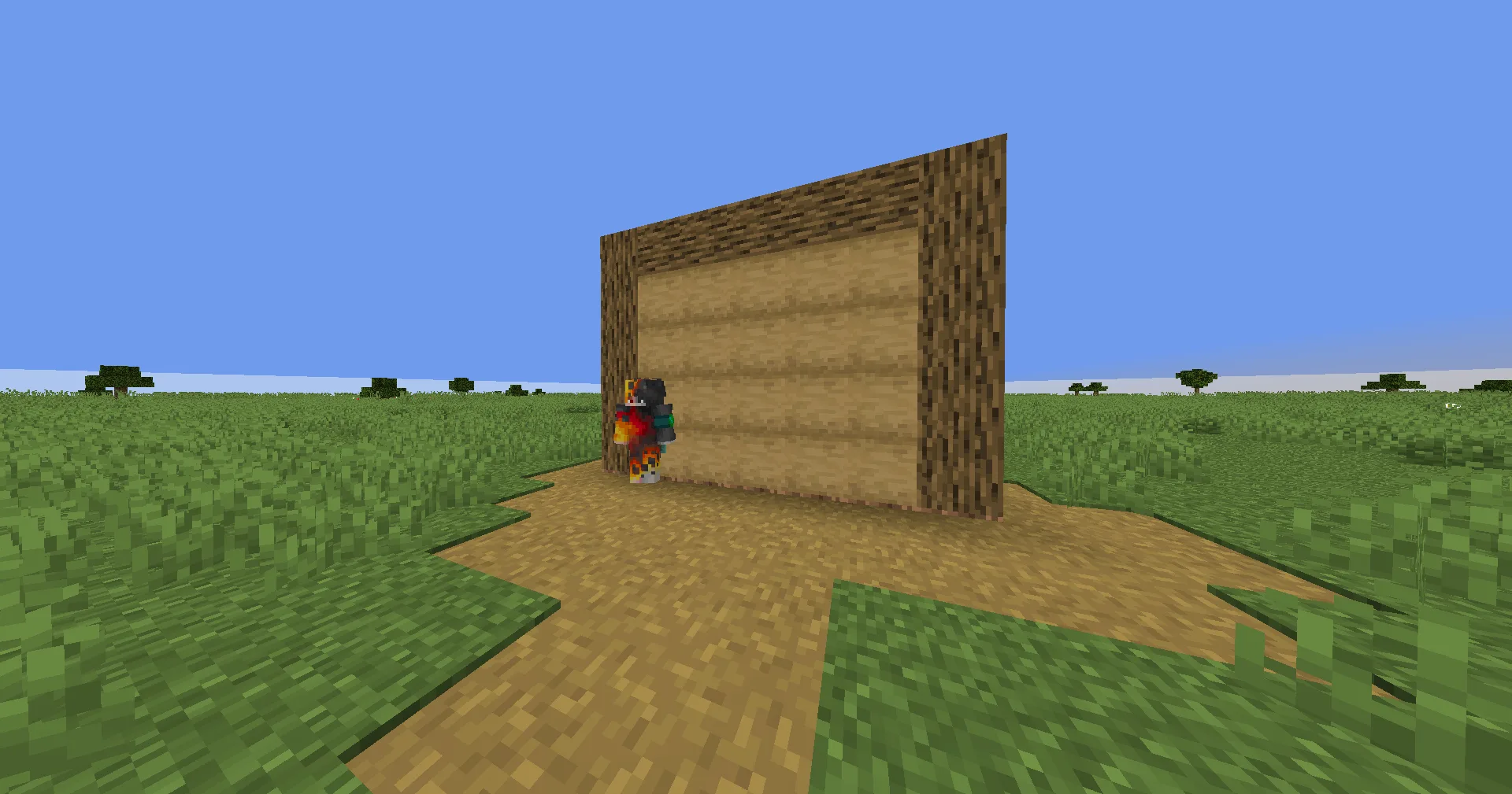 Скриншот NPC из мода NPCs engine для Minecraft.