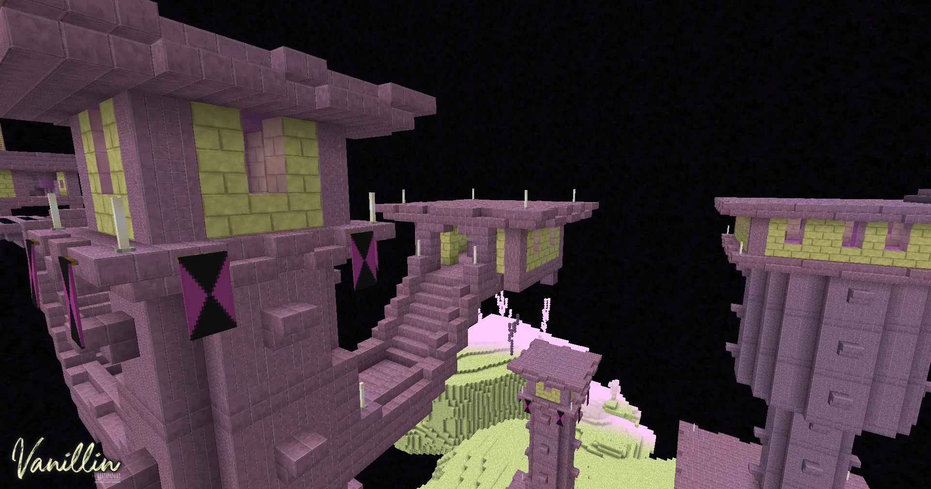 Город Края в Minecraft, проект Vanillin.