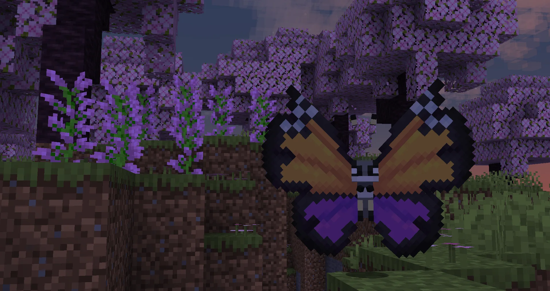 Вивилон с узором Монарх в моде Cobblemon.