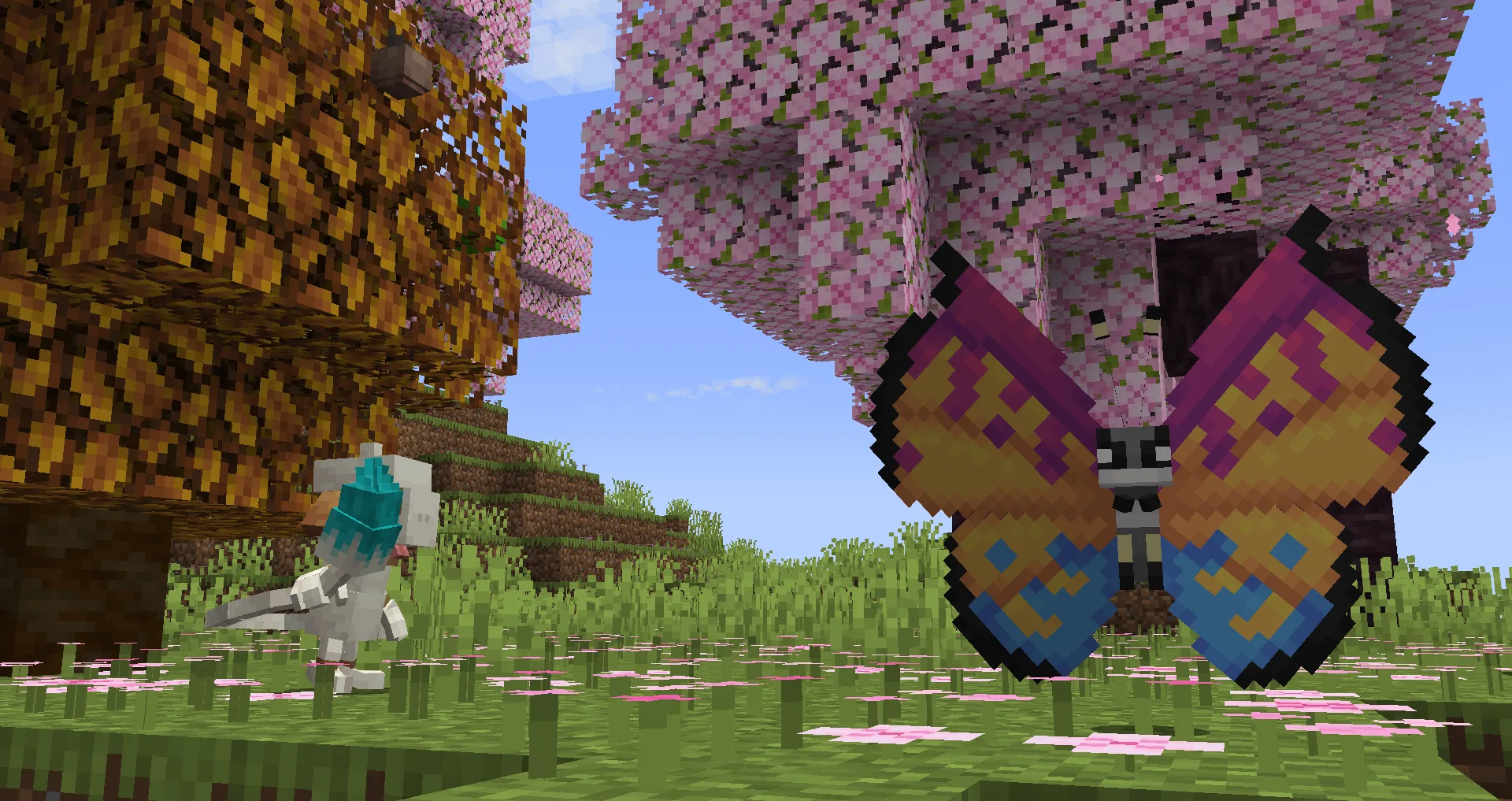 Тонированный узор Вивьона из мода Cobblemon.