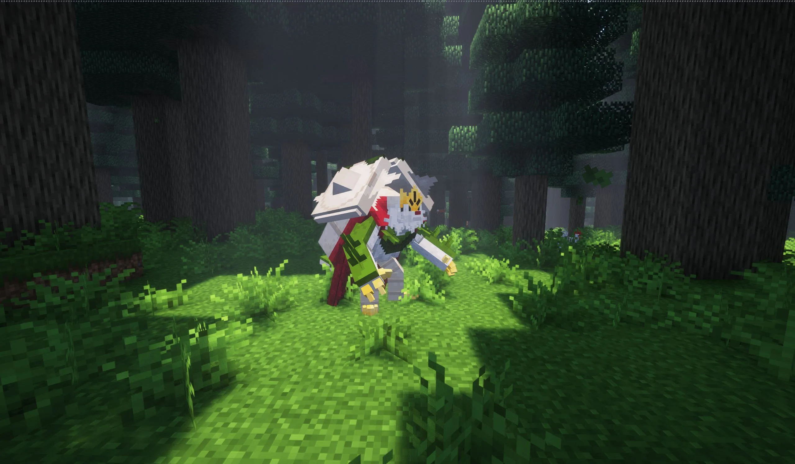 Пиксель-арт Чеснота в Minecraft.