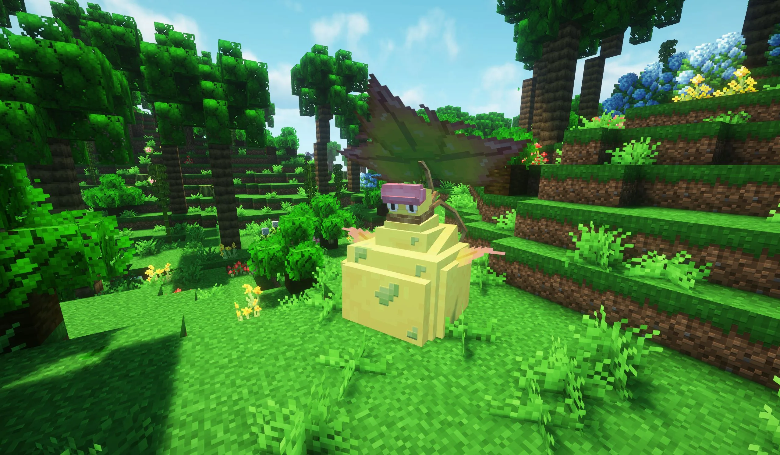 Пиксель-арт Мега Викторибеля в Minecraft.