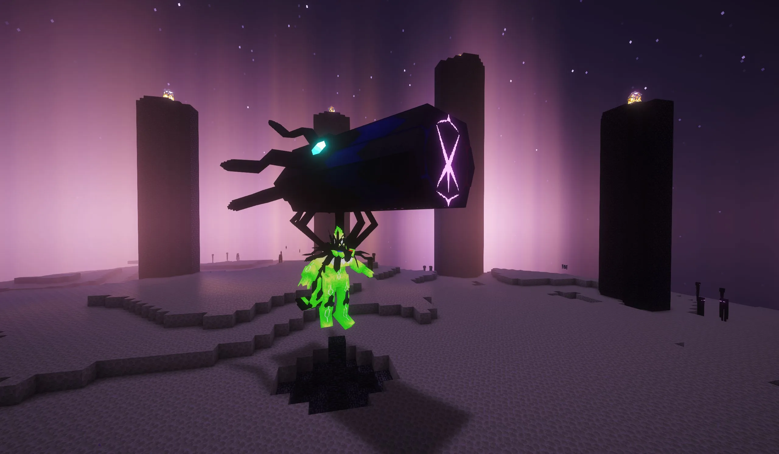 Пиксель-арт Мега Зайгарда в Minecraft.