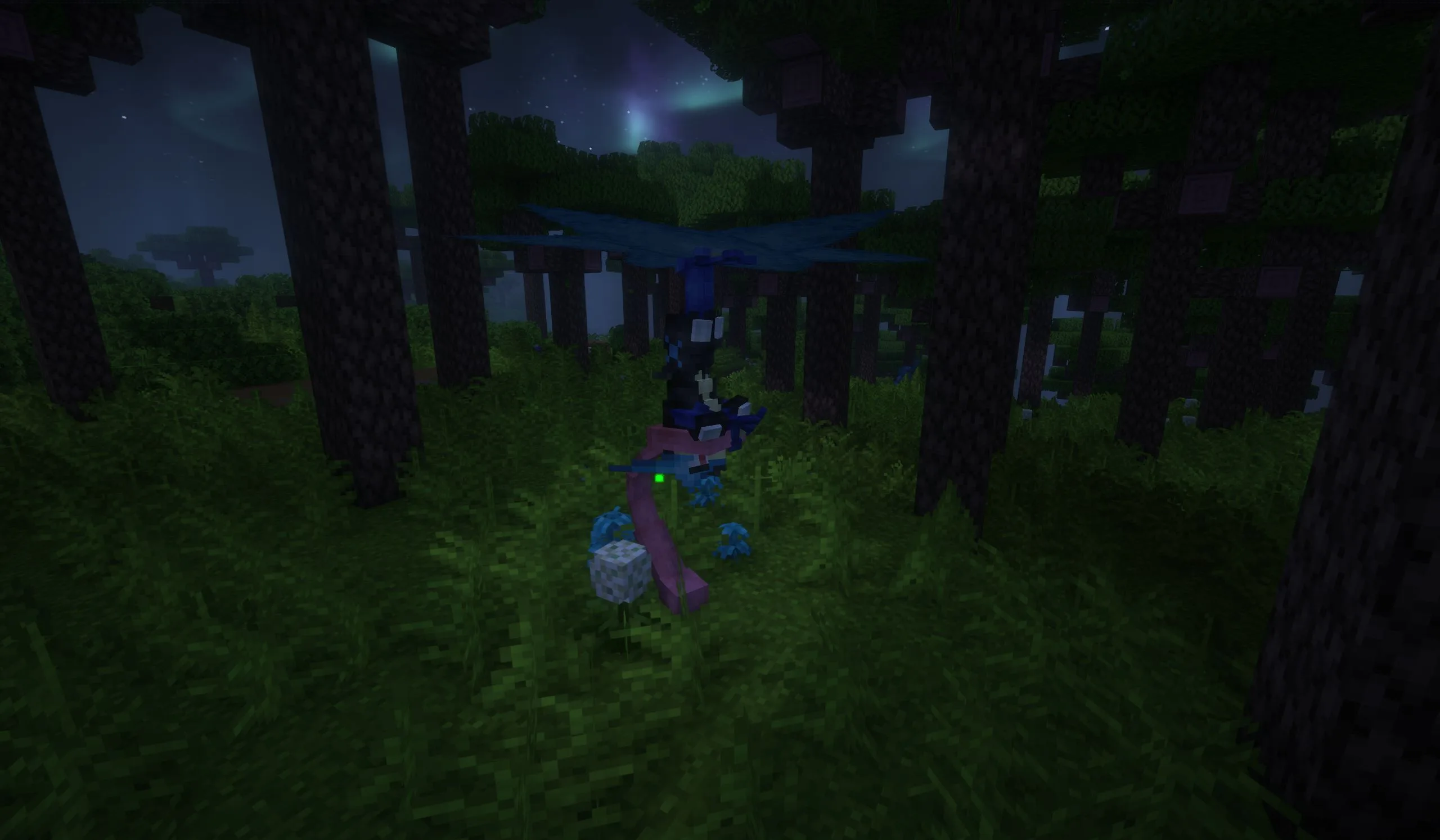 Пиксель-арт Мега-Грениндзи из Minecraft.