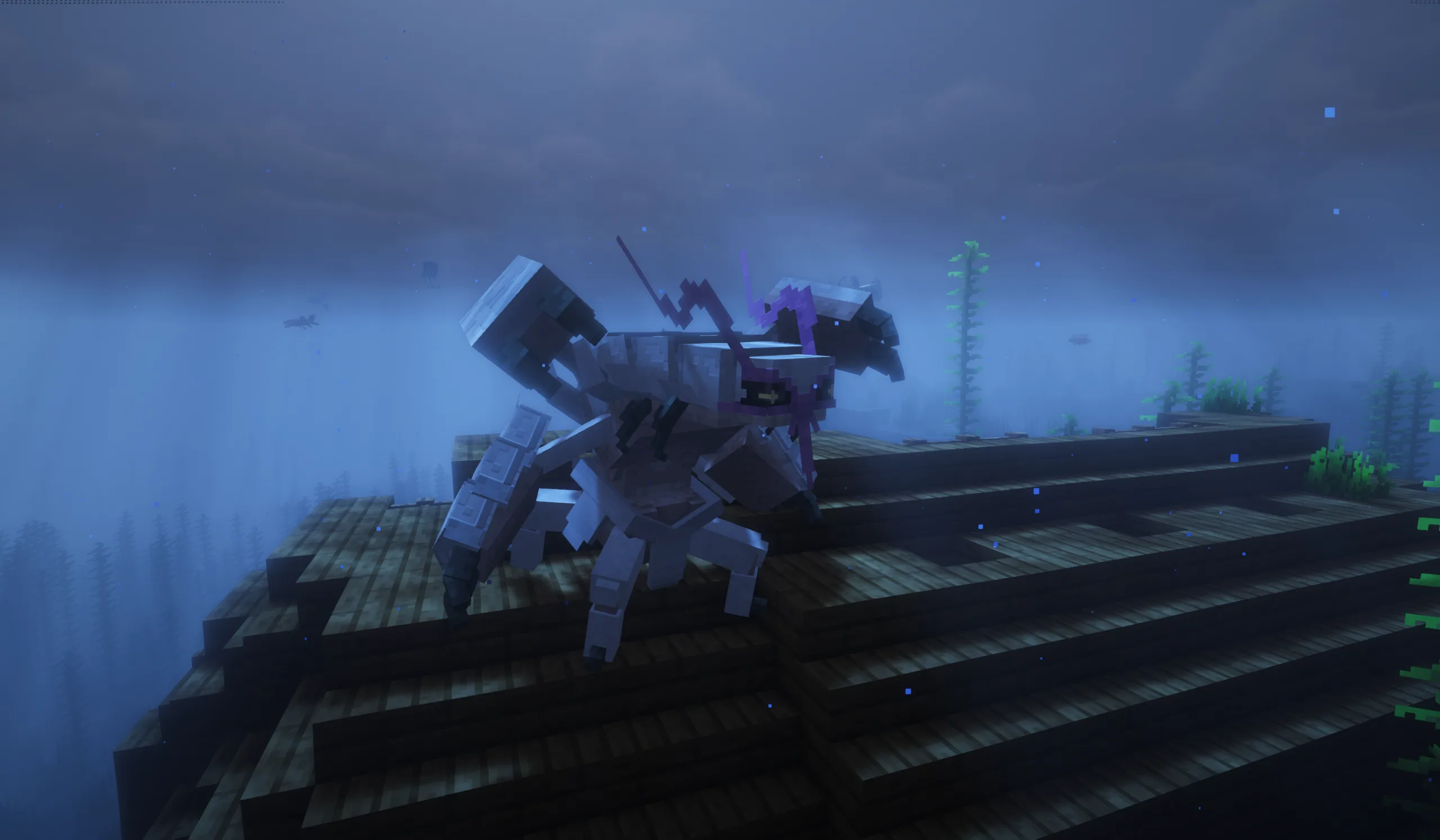 Пиксель-арт Голисопода в стиле Minecraft.