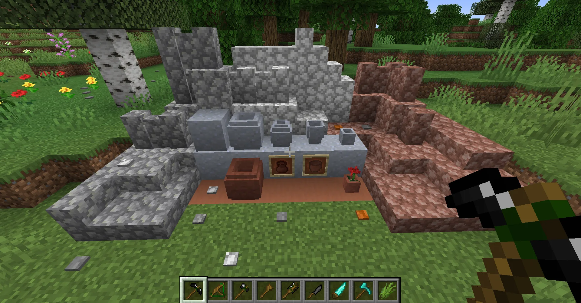 Блоки и предметы из мода No Tree Punching.