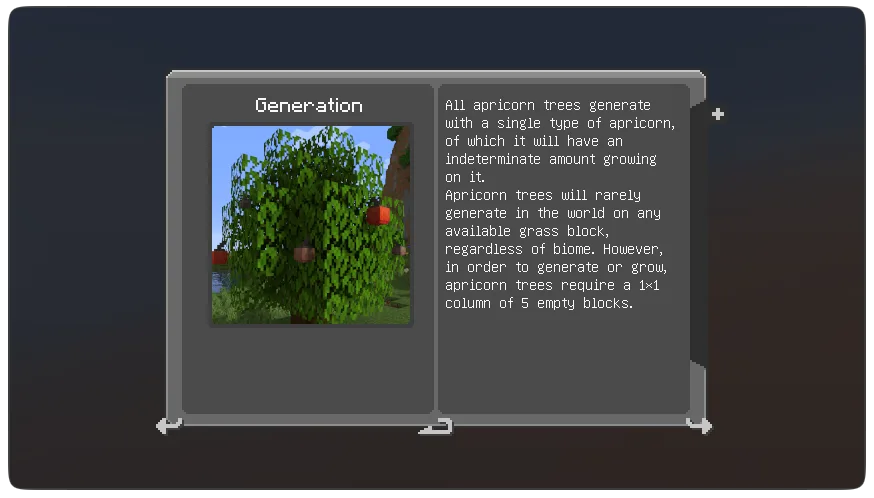 Интерфейс внутриигровой энциклопедии Cobblepedia для мода Cobblemon.