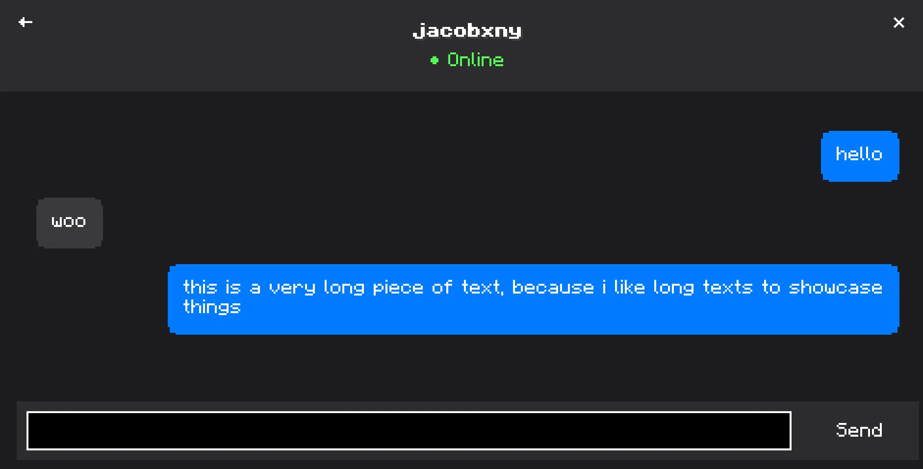 Экран с сообщениями в моде Messages