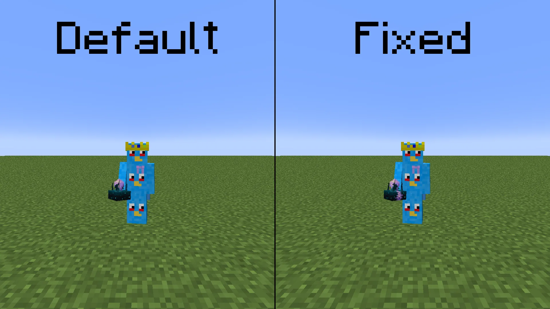 Игрок держит откалиброванный акустический датчик в режиме вида от третьего лица (ресурс-пак Consistent Held Items).