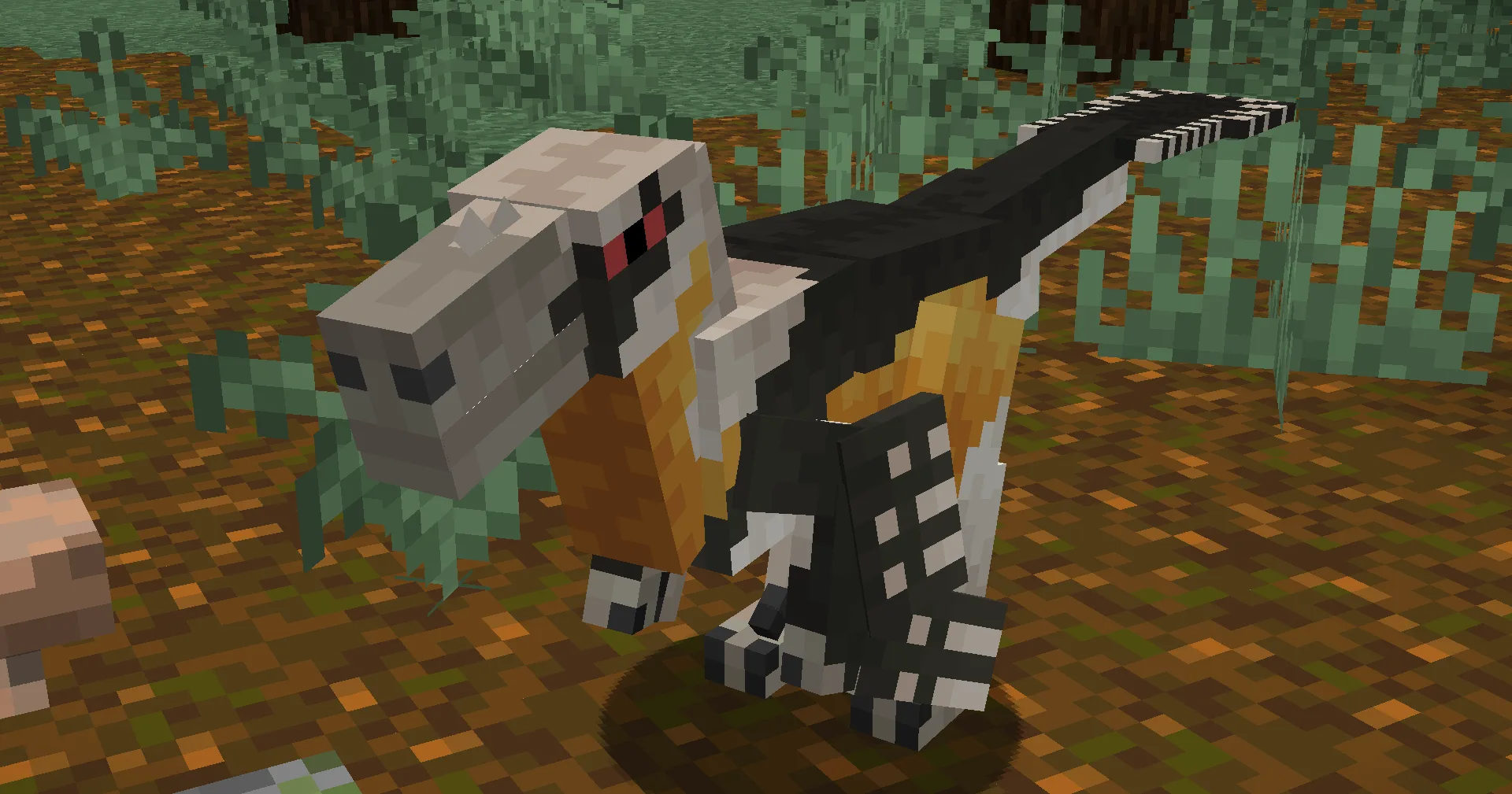 Скриншот модели динозавра дейнониха из проекта Scorpio's F/A.