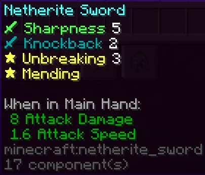 Иконки зачарований в Utility+