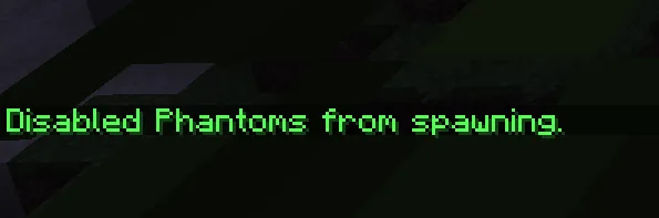 Отключенные фантомы в моде Phantom Spawning
