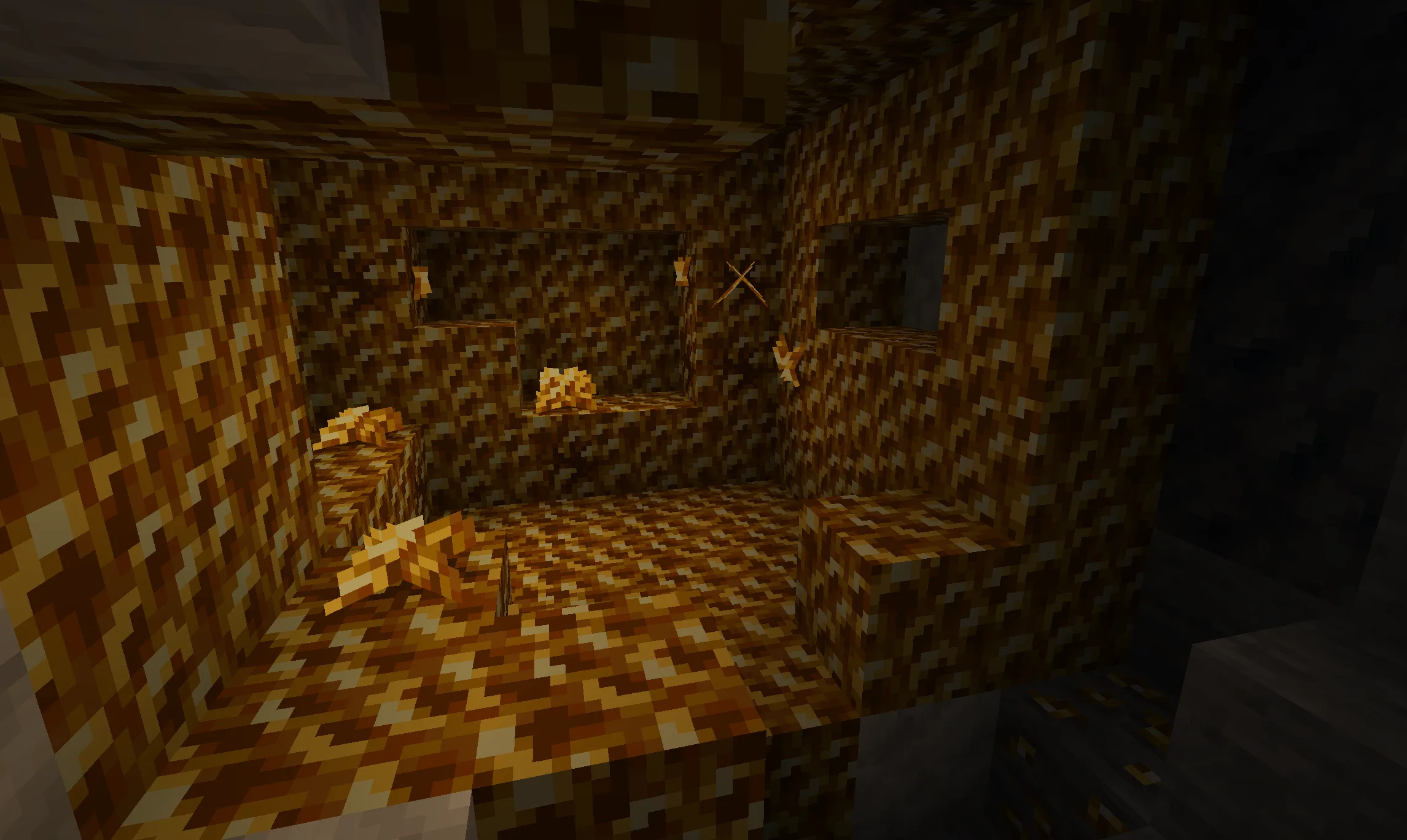 Скриншот проекта Spectrum: новые виды жеод с рудами внутри.