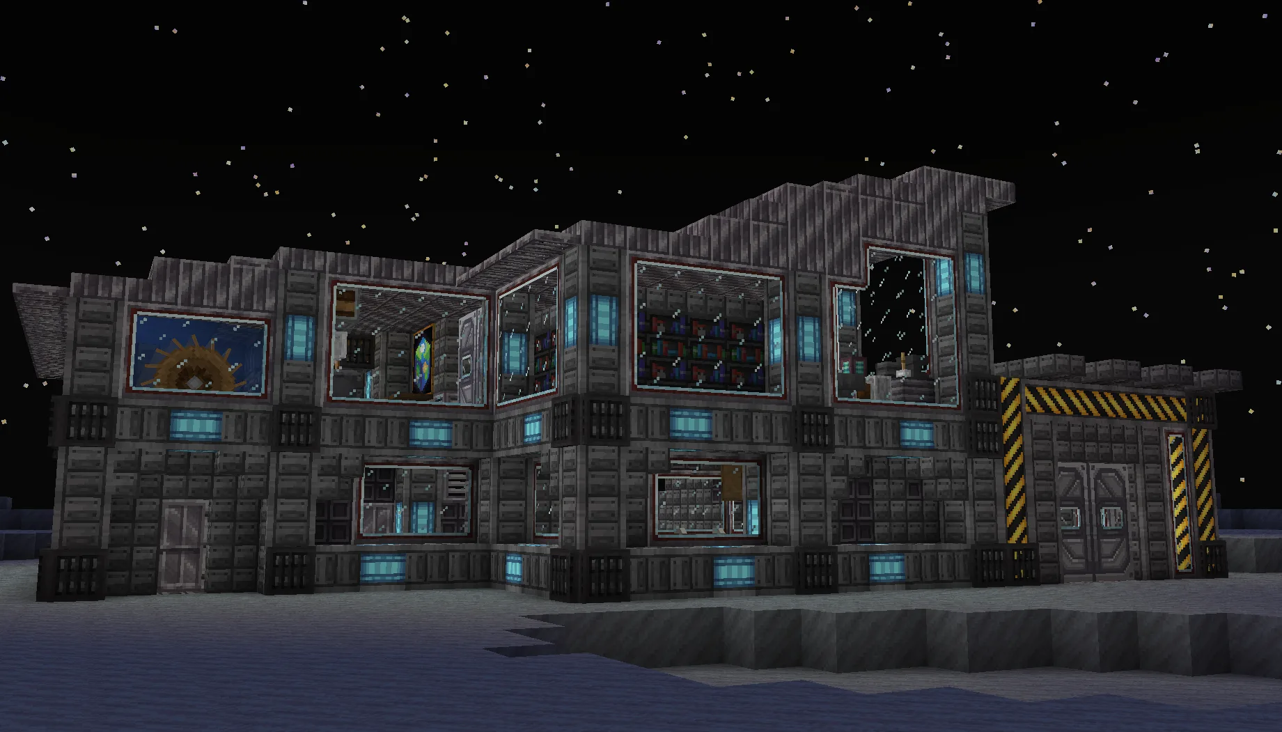 Лунная база в Minecraft, проект Ad Astra.