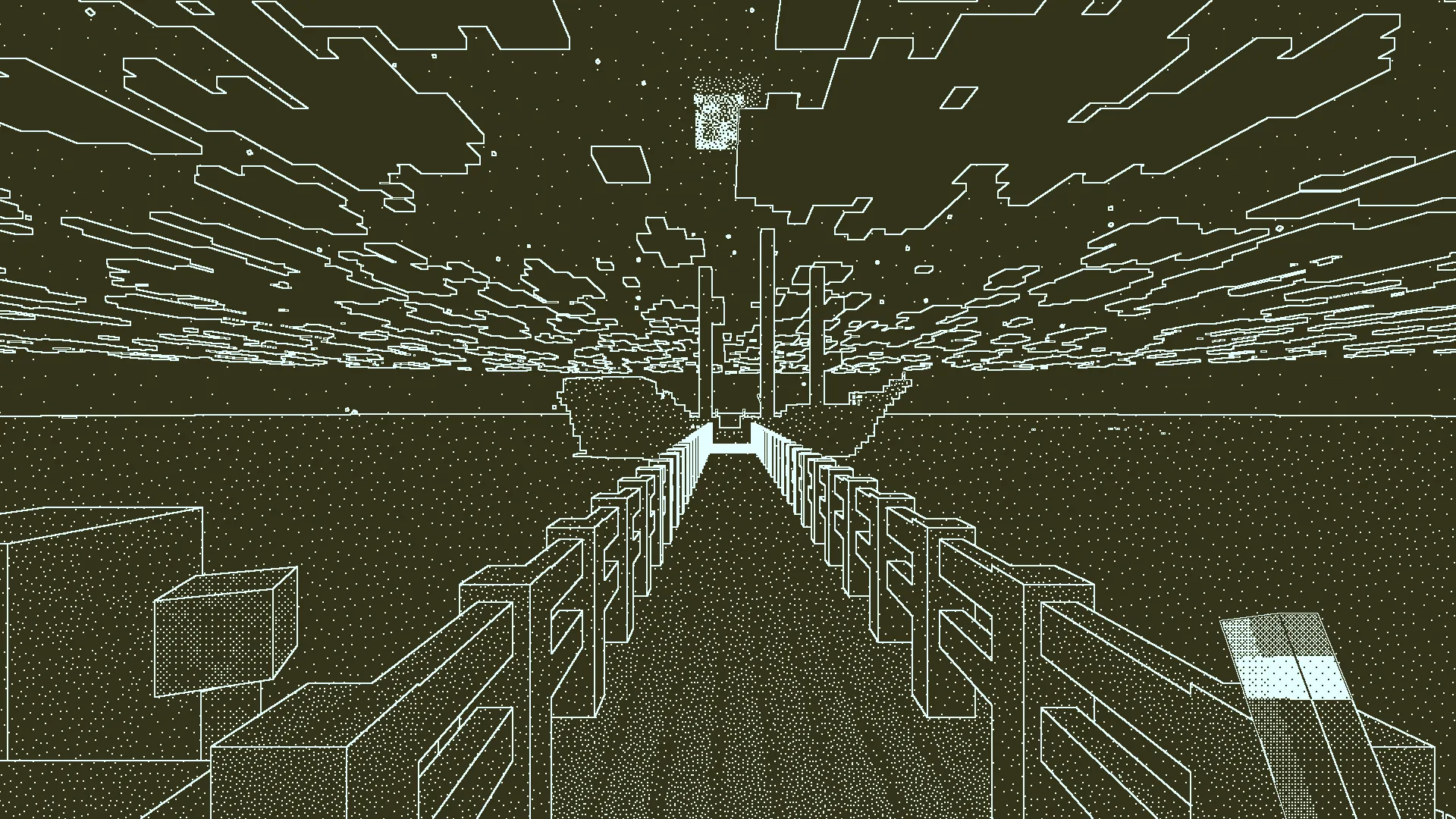 Ditherpunk, стилизованная под Obra Dinn.