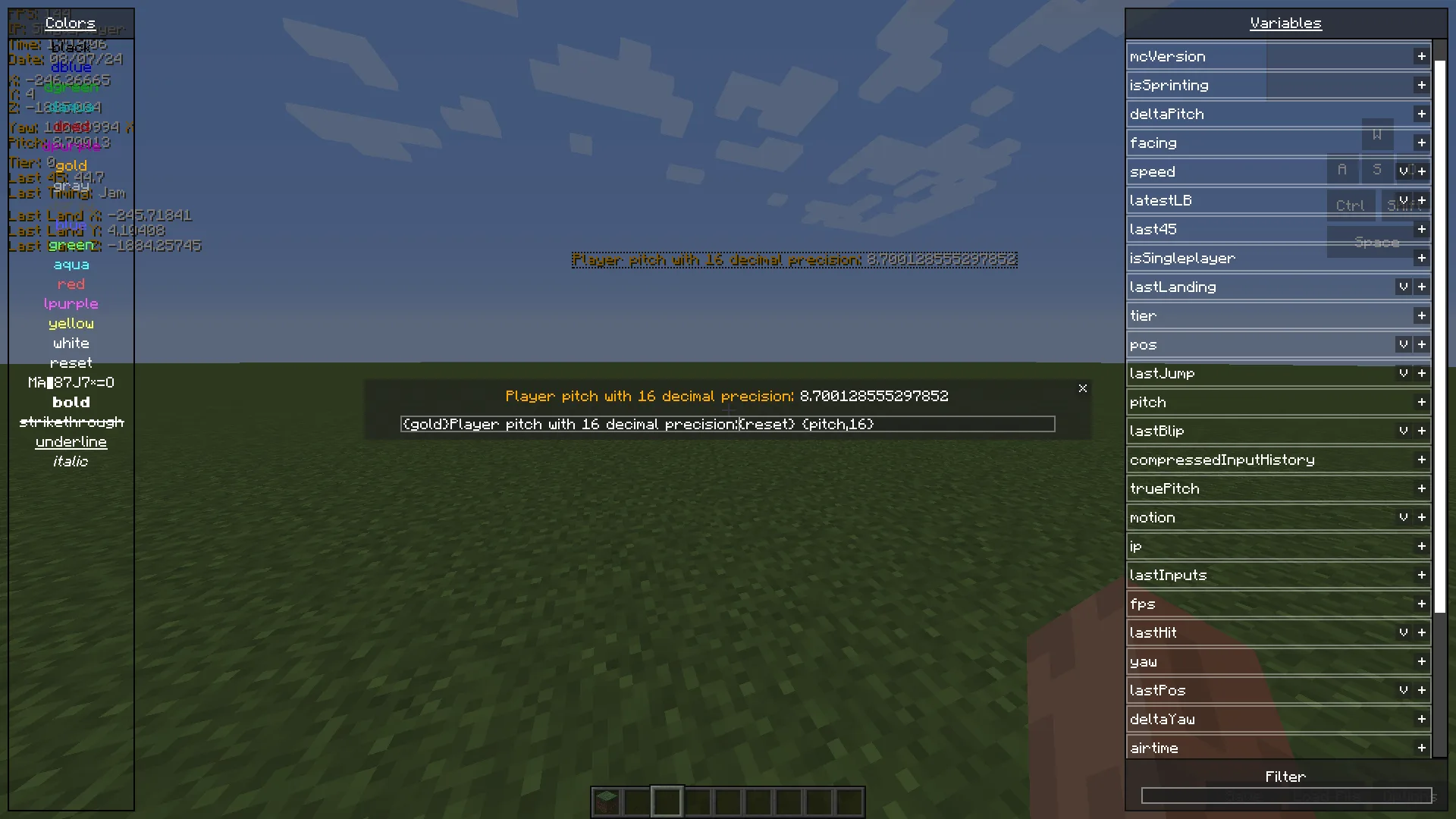 Меню редактирования подписей в MPKMod 2