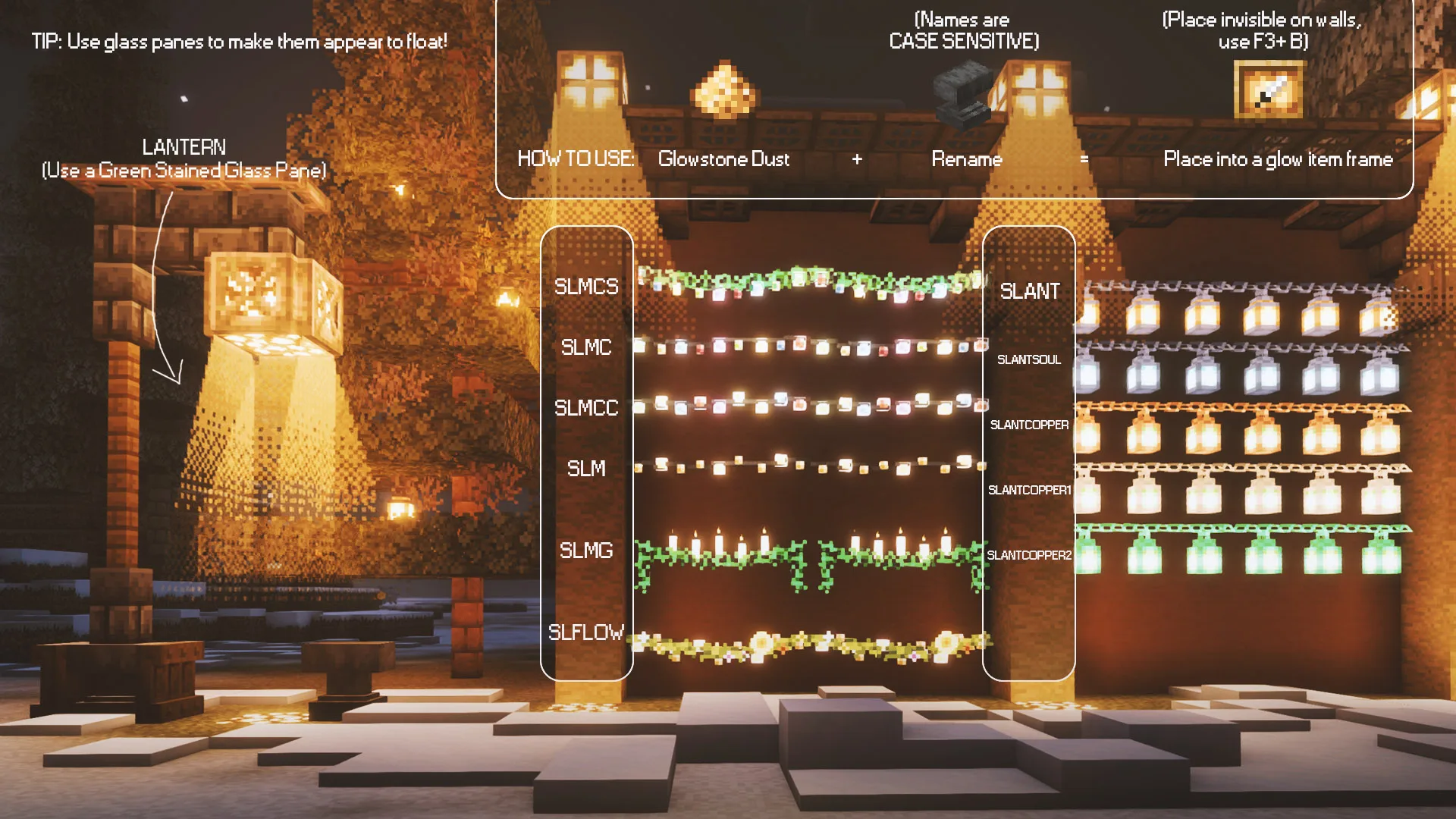 Праздничные варианты фонарей в ресурс-паке Strings & Things