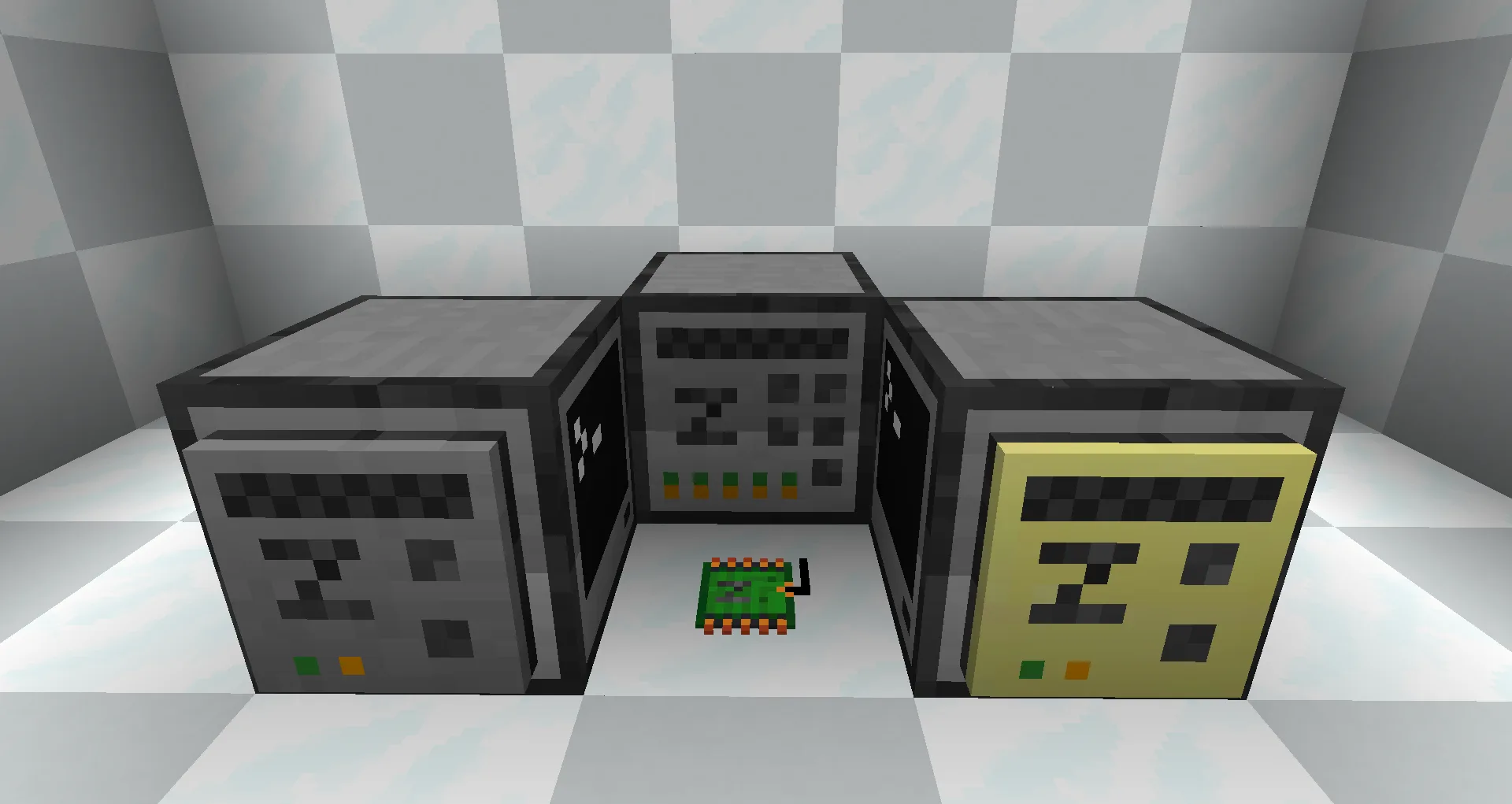 Компьютеры ComputerCraft с подключенными Wake Node, Advanced Wake Node, Wake Controller и Wake Chip