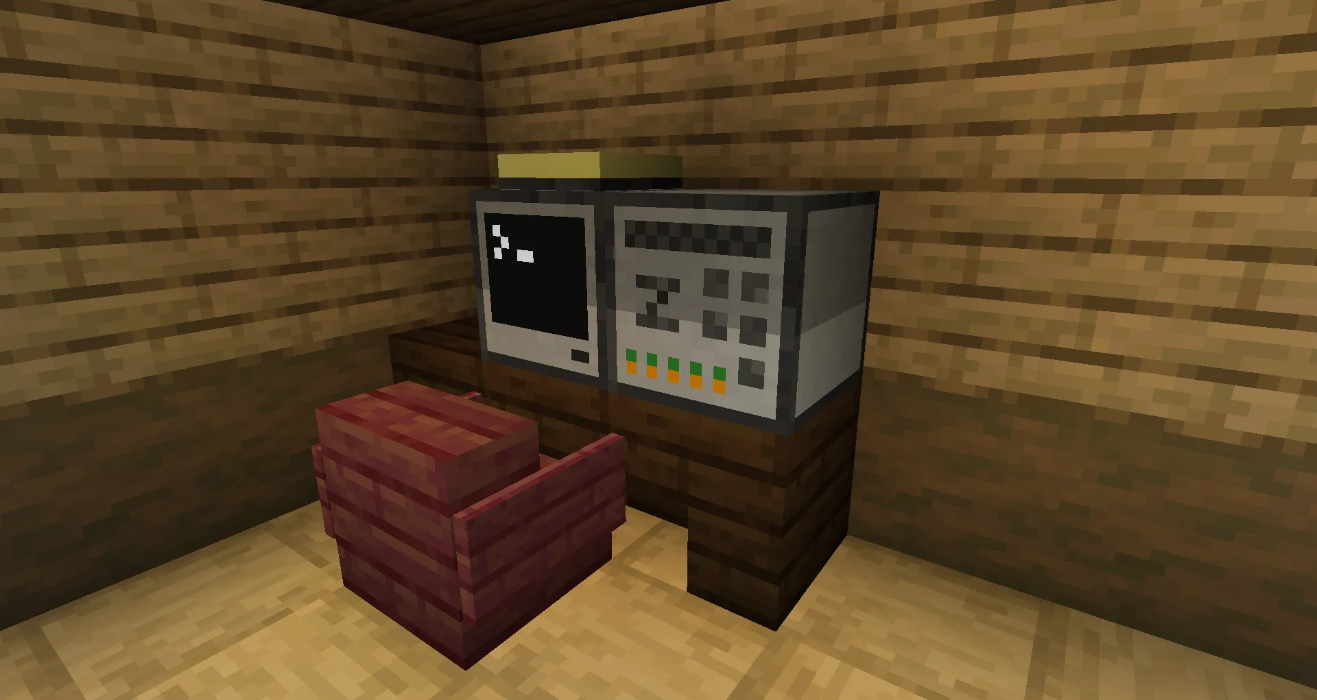 Компьютер ComputerCraft с подключенным Wake Controller для удаленного включения