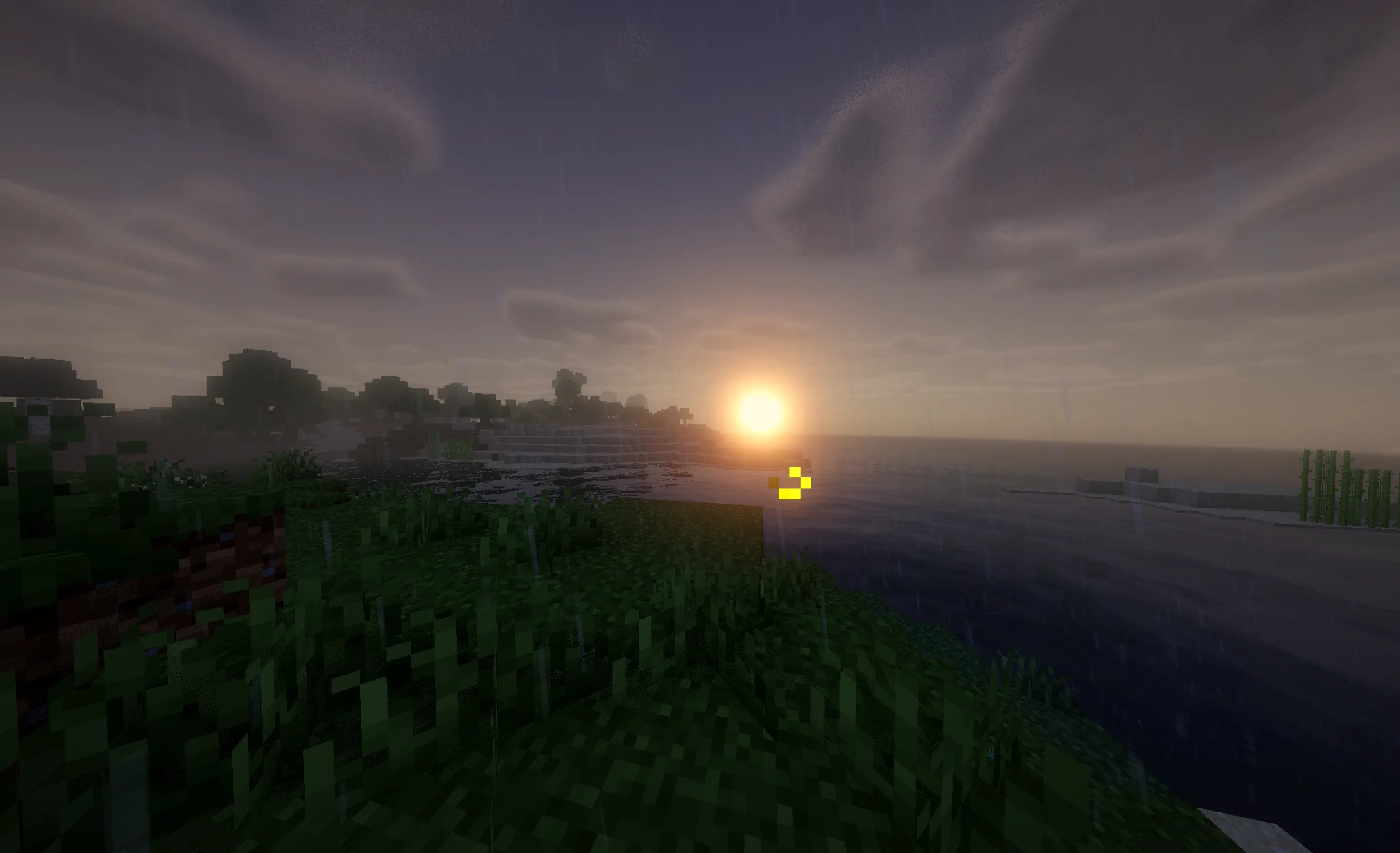 Закат в Breeze Flow Shaders