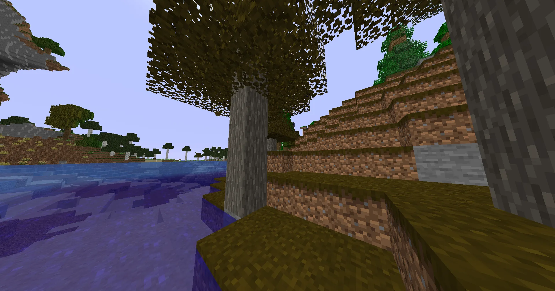 Мини-акациевый лес в моде Biomes Addon