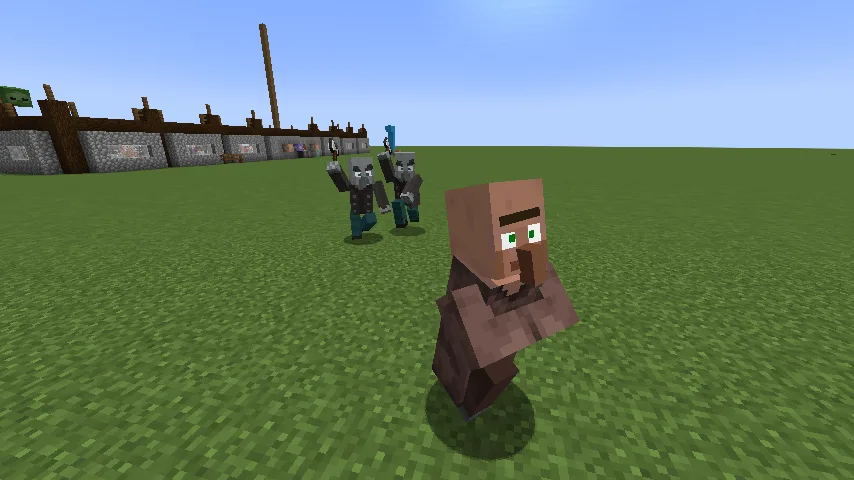 Анимированные модели мобов из пакета Fresh Animations с использованием мода Entity Model Features.