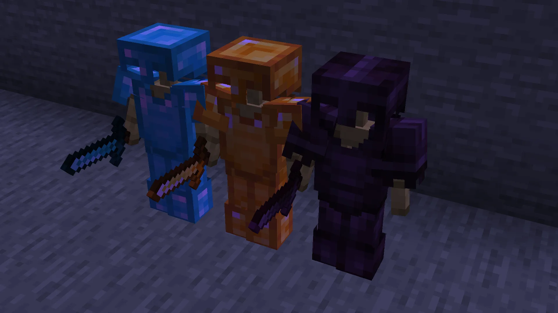 Ночная броня из ресурс-пака Spice для Minecraft
