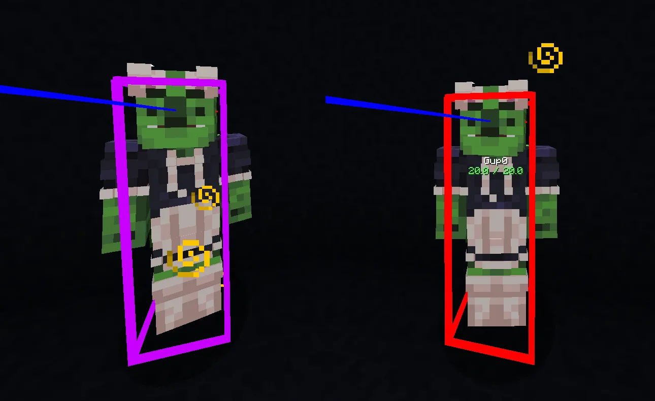 Индикация цели при наведении с отображением здоровья