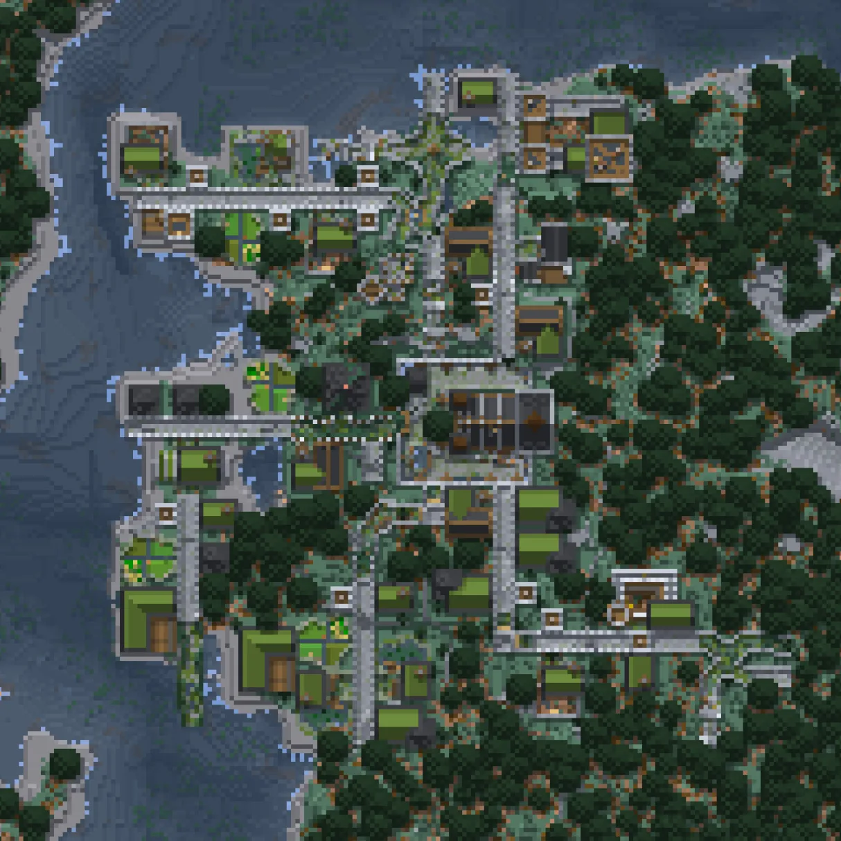 Деревня в тайге из проекта Epic Structures: Villages.