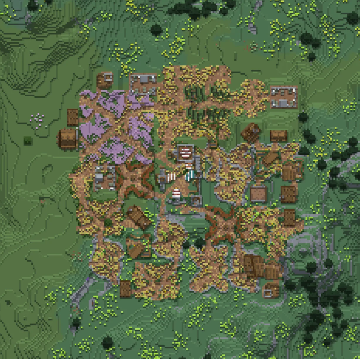 Деревня в равнинном биоме из проекта Epic Structures: Villages.