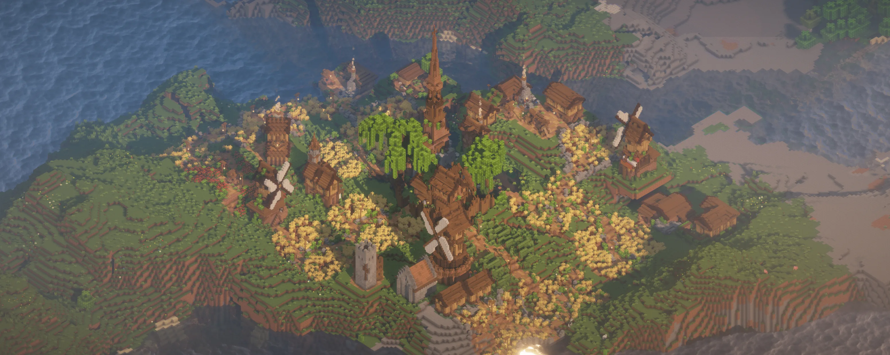 Деревня в равнинном биоме из проекта Epic Structures.