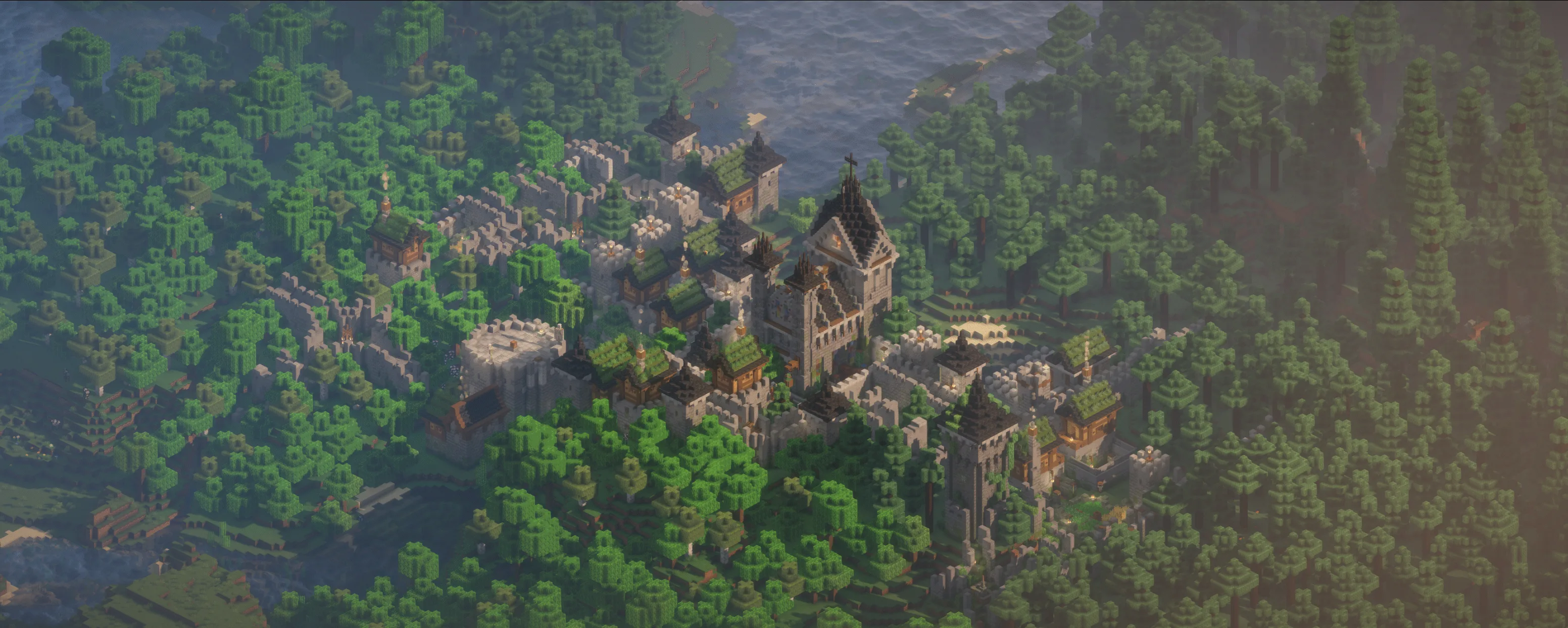 Деревня в тайге из набора Epic Structures: Villages.