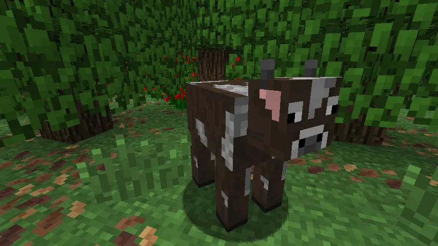 Текстура коровы в стиле Minecraft Beta для ресурс-пака Default Beta.