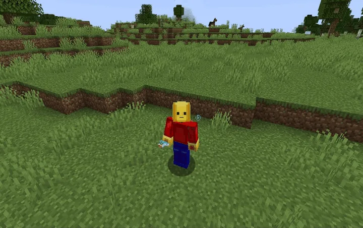 Кольца эффектов вокруг игрока после употребления зелья в моде Subtle Effects.