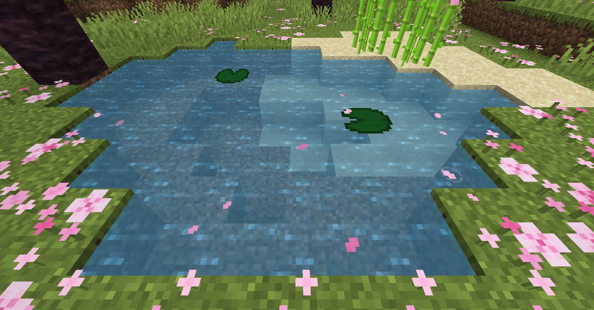 Анимация опадающих листьев, которые исчезают после приземления на землю или воду.