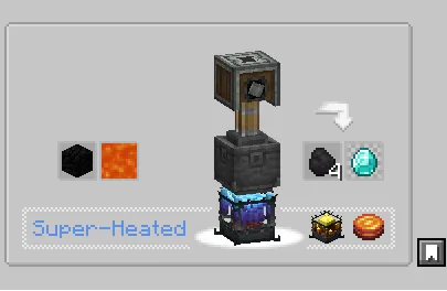 Рецепт крафта алмаза в моде Create: Tuff Enough