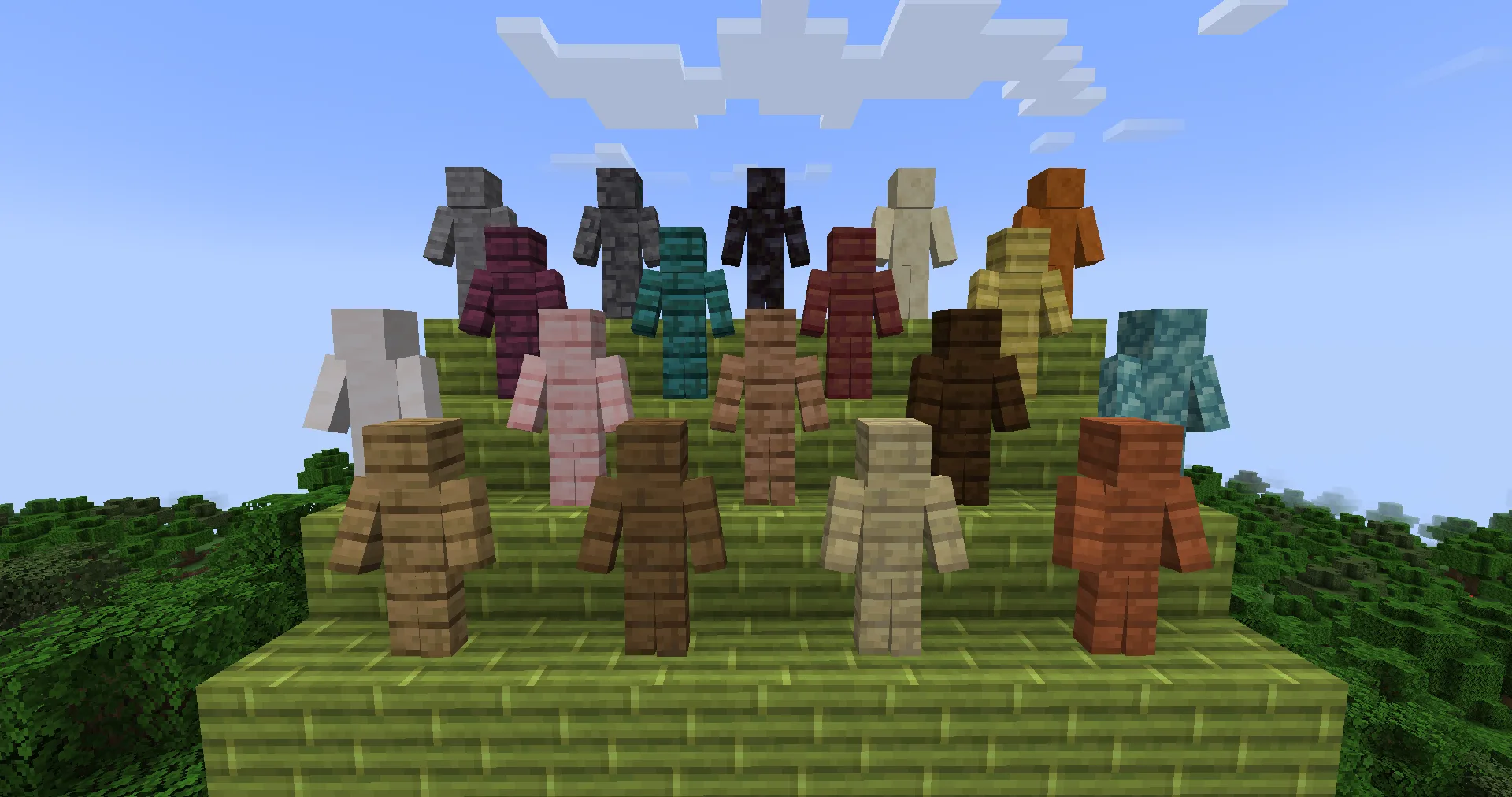 Декоративные статуи из мода PolyDecorations.